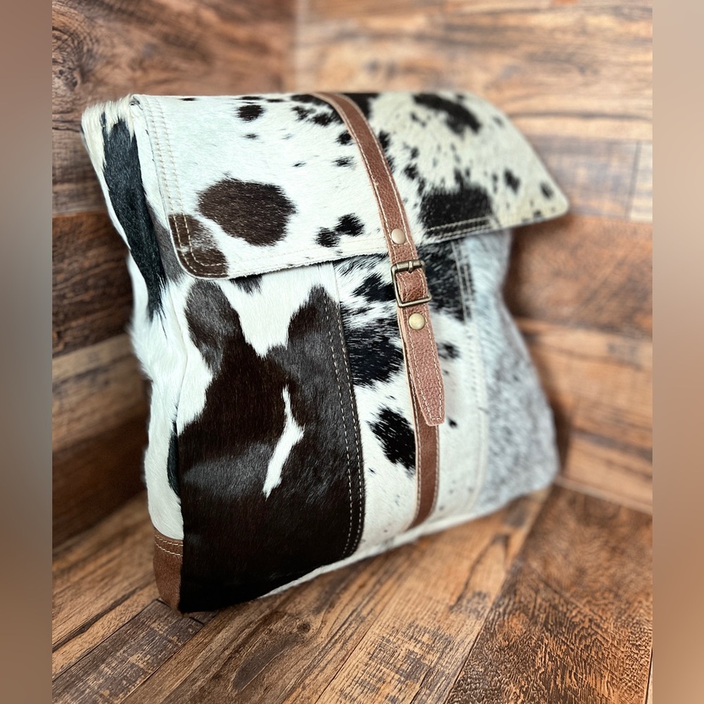 Myra Cowhide Leather Large Backpack - image 7